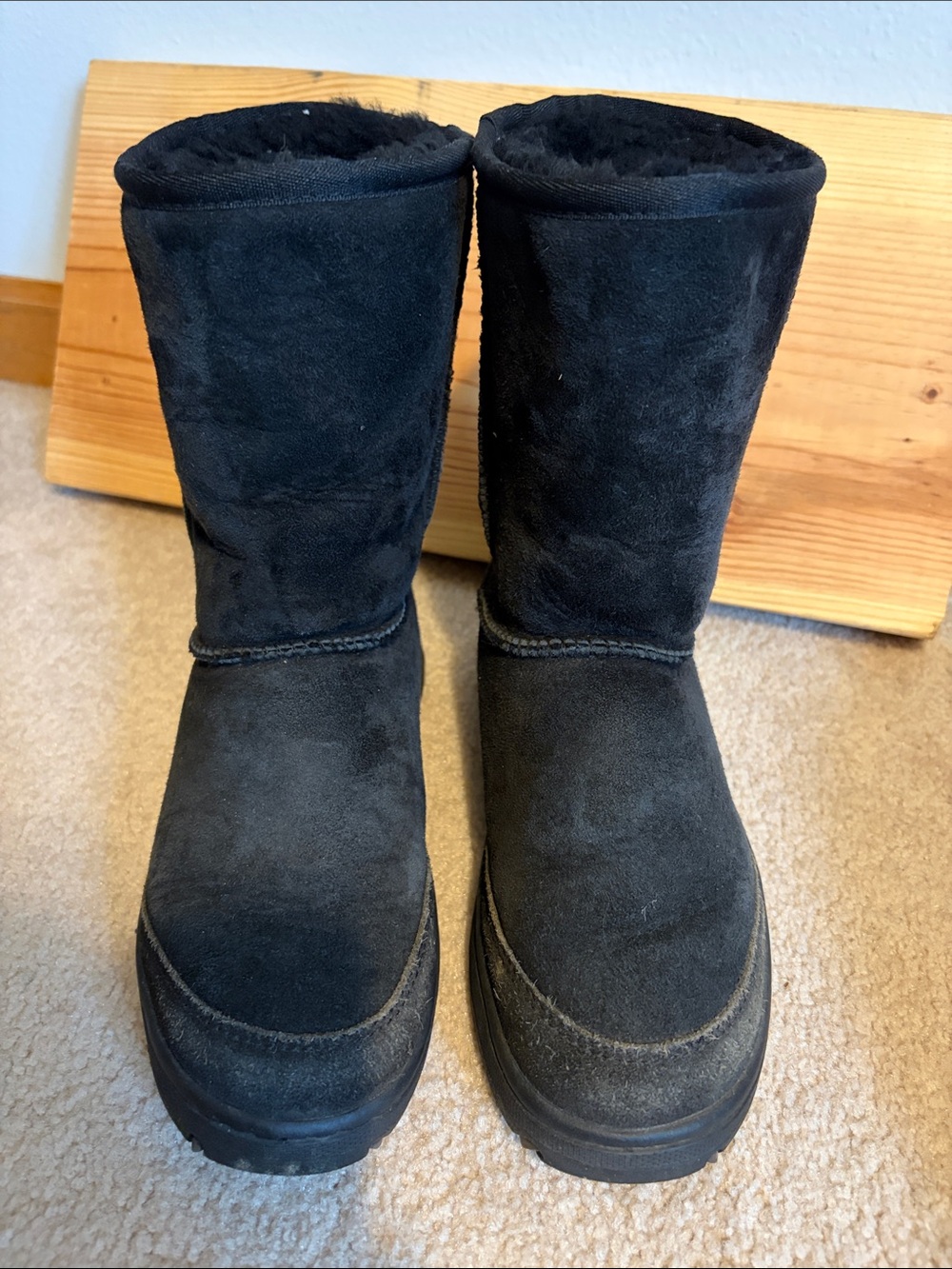 UGG Black Classic Short Suede Boot